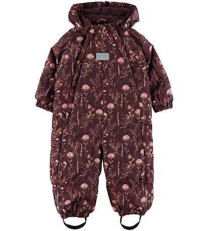 Minymo Snowsuit - Catawba Grape w. Flowers Minymo Snowsuit - Catawba Grape w. Flowers