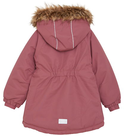 Minymo Winter Coat - Withered Rose w. Ruffles