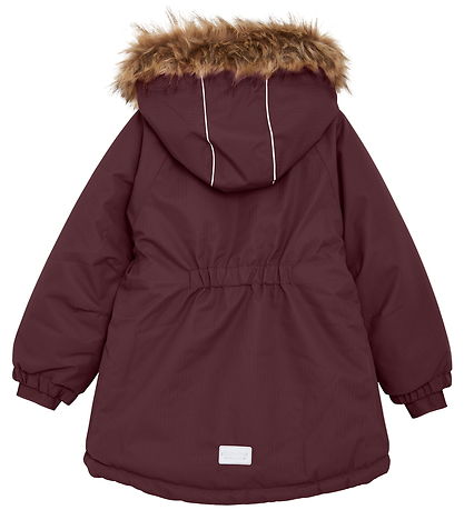 Minymo Winter Coat - Catawba Grape w. Ruffles