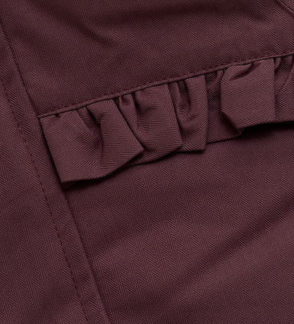 Minymo Winter Coat - Catawba Grape w. Ruffles