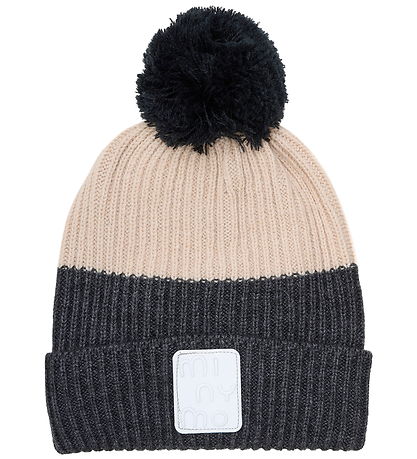 Minymo Beanie w. Fleece - Wool/Acrylic - Tap Shoe w. Pom-Pom Minymo Beanie w. Fleece - Wool/Acrylic - Tap Shoe w. Pom-Pom