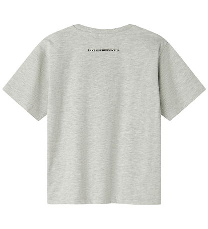 Name It T-shirt - NkmOrland - Grey Melange w. Print