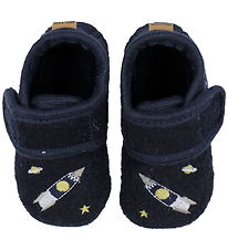Melton Slippers - Wool - Marine Melton Slippers - Wool - Marine
