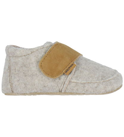 Melton Slippers - Beige Melange