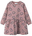 Name It Sweat Dress - NmfOlukria - Toadstool w. Hearts Name It Sweat Dress - NmfOlukria - Toadstool w. Hearts