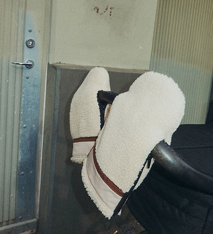 KongWalther Pram Gloves - Østerbro - Teddy Cream Blocking