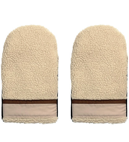 KongWalther Pram Gloves - Østerbro - Teddy Cream Blocking