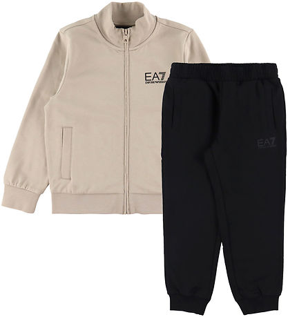 EA7 Sweat Set - Beige/Black