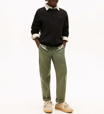 Tommy Hilfiger Trousers - Cargo - Pewter Green