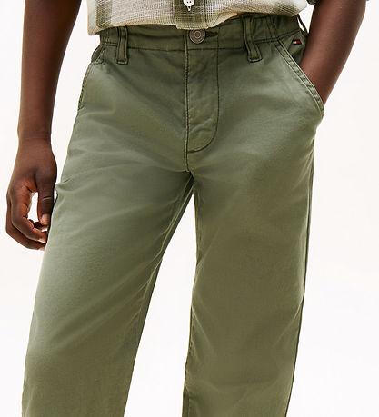 Tommy Hilfiger Trousers - Cargo - Pewter Green