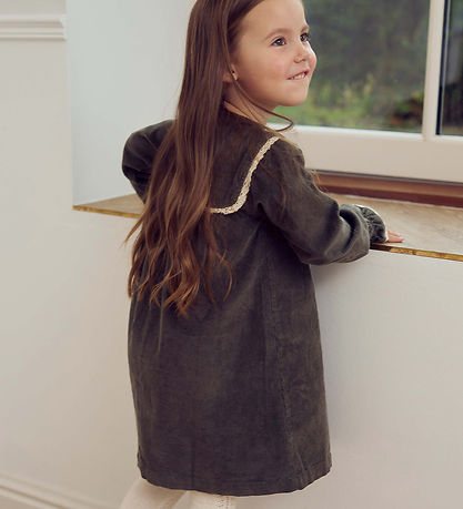 Müsli Kleid - Cord - Deep Green