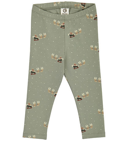 Müsli Leggings - Christmas - Shadow/Deep Green/Conditioner Cream