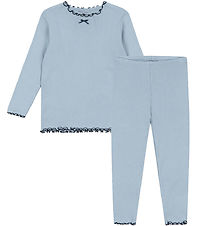 Konges Sløjd Sett - Genser/Leggings - Rib - Rivi - Blue Tåke Konges Sløjd Sett - Genser/Leggings - Rib - Rivi - Blue Tåke