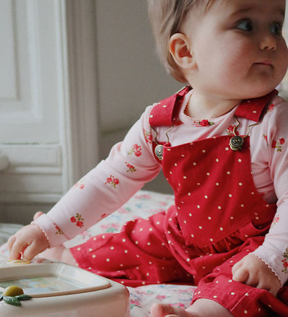 Konges Sløjd Overalls - Denim - Nola - Strawberry Dot