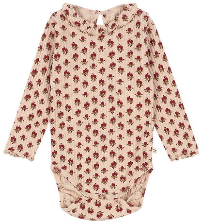 Konges Sløjd Body l/ä - Rib - Nia - Ruby Rose m. Lochmuster