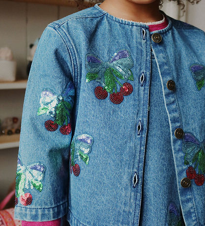 Konges Sløjd Denim Jacket - Magot - Amarena Sequin Konges Sløjd Denim Jacket - Magot - Amarena Sequin
