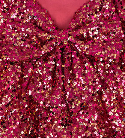 Konges Sløjd Dress - Lila Sequin Bow - Sparkling Sangria