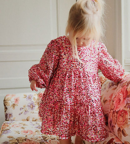 Robe Konges Sløjd - Lila Sequin Bow - Sangria pétillante Robe Konges Sløjd - Lila Sequin Bow - Sangria pétillante