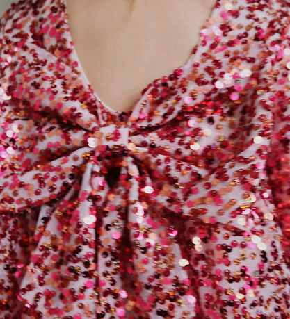 Konges Sløjd Dress - Lila Sequin Bow - Sparkling Sangria