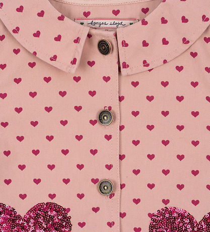 Konges Sløjd Denim Jacket - Nola - Berry Heart