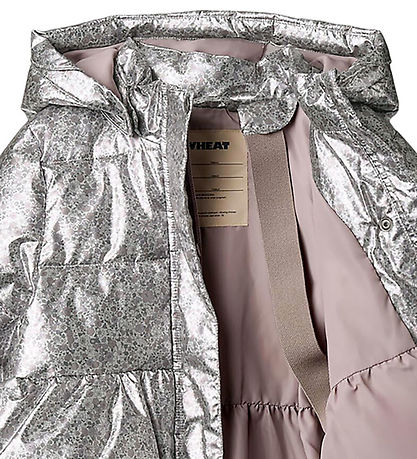 Wheat Puffer Jacket - Luna - Silver Flower Meadow