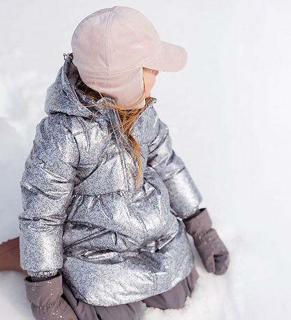 Wheat Puffer Jacket - Luna - Silver Flower Meadow Wheat Puffer Jacket - Luna - Silver Flower Meadow