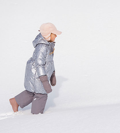 Wheat Puffer Jacket - Luna - Silver Flower Meadow Wheat Puffer Jacket - Luna - Silver Flower Meadow