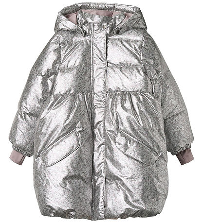 Wheat Puffer Jacket - Luna - Silver Flower Meadow