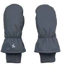 Wheat Mittens w. Fleece - PU - Stormy - Greyblue Wheat Mittens w. Fleece - PU - Stormy - Greyblue