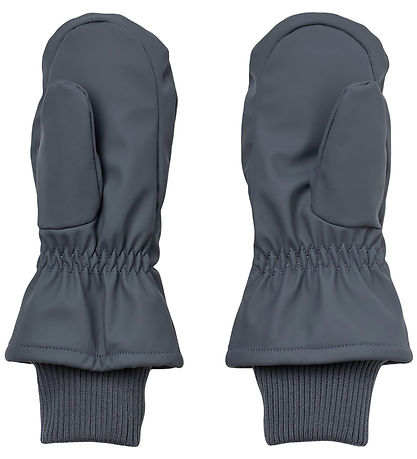Wheat Mittens w. Fleece - PU - Stormy - Greyblue