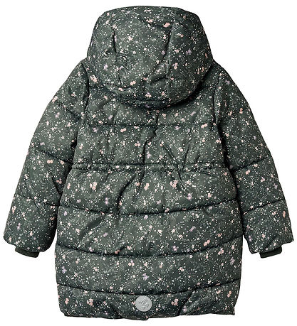 Wheat Puffer Jacket - Yrsa - Forest Lake Checked Flowers Wheat Puffer Jacket - Yrsa - Forest Lake Checked Flowers