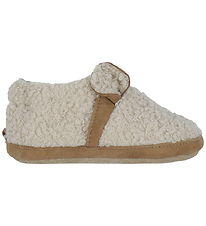 Melton Soft Sole Leather Shoes - Fuzzy Teddy - Oxford Tan Melton Soft Sole Leather Shoes - Fuzzy Teddy - Oxford Tan