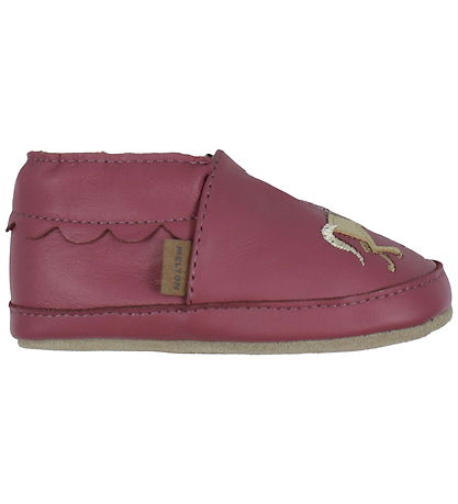 Melton Soft Sole Leather Shoes - Carousel - Red Violet