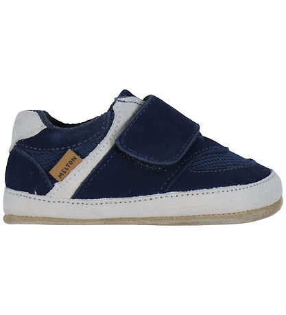 Melton Soft Sole Leather Shoes - Noos Running Slippers - Marine