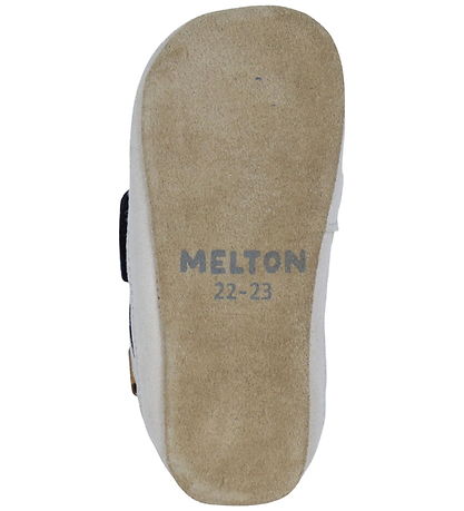 Melton Soft Sole Leather Shoes - Noos Running Slippers - Marine