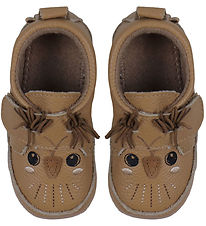 Melton Soft Sole Leather Shoes - Noos - Owl - Biscuit Melton Soft Sole Leather Shoes - Noos - Owl - Biscuit