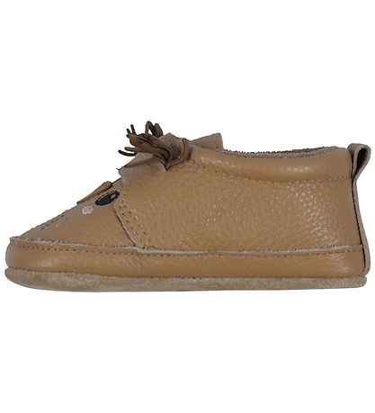 Melton Leder-Krabbelschuhe - Noos - Eule - Keks