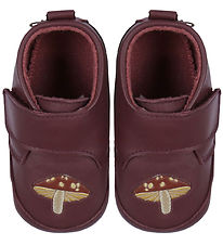 Melton Soft Sole Leather Shoes - Mushroom - Bordeaux Melton Soft Sole Leather Shoes - Mushroom - Bordeaux