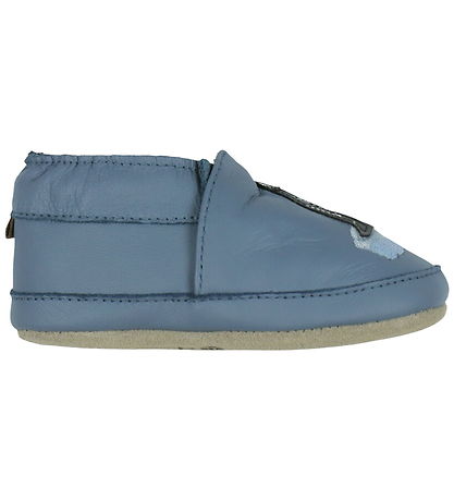 Melton Soft Sole Leather Shoes - Penguin - Captain's Blue