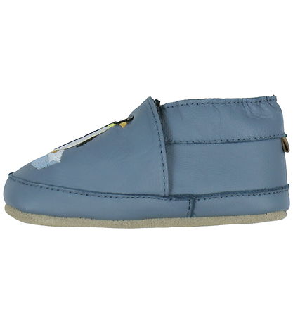 Melton Soft Sole Leather Shoes - Penguin - Captain's Blue