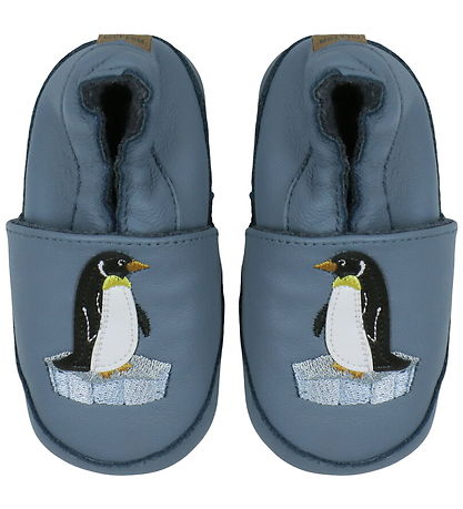 Melton Soft Sole Leather Shoes - Penguin - Captain's Blue