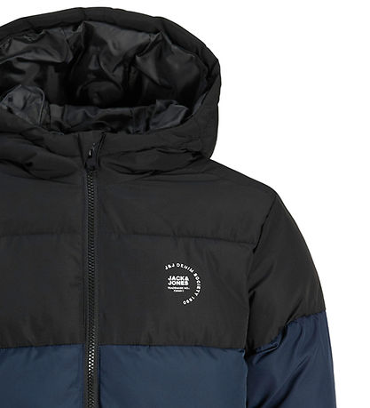 Jack & Jones Vadderad jacka - JjMaze - Sky Captain/White Logo