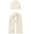 Kids Only Beanie and Scarf - Knitted - KogAvery - Cloud Dancer/G Kids Only Beanie and Scarf - Knitted - KogAvery - Cloud Dancer/G