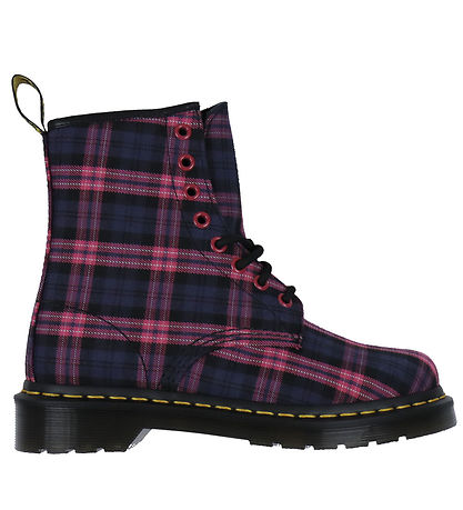 Dr. Martens Stígvél - 1460 - Bleikt Multi Tartan