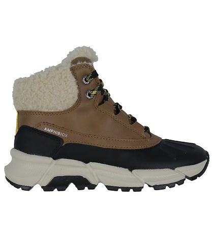 Geox Winter Boots - J Flexyper Plus - Brown/Yellow Geox Winter Boots - J Flexyper Plus - Brown/Yellow