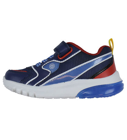 Geox Shoes w. Light - J Ciberdron - Blue/Red w. Superman