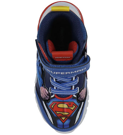 Geox Boots w. Light - J Ciberdron - Blue/Red w. Superman