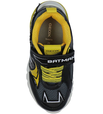 Geox Shoes w. Light - J Ciberdron - Black/Yellow w. Batman