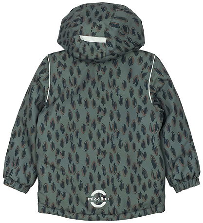 Mikk-Line Winter Coat - Recycled - Conditioner Green w. Print