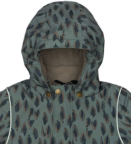 Mikk-Line Winter Coat - Recycled - Conditioner Green w. Print